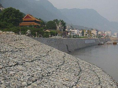 浙江石籠網在大型水利工程上應用